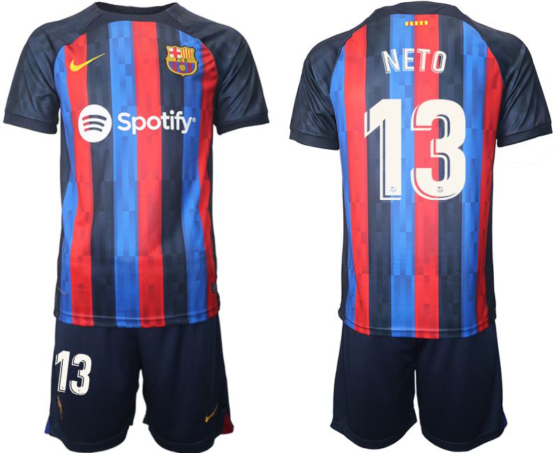 Men 2022-2023 Club Barcelona home blue #13 Soccer Jersey